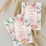 Convites Tropical Orchid Arch Floral Destination Wedding<br><div class="desc">Tropical Orchid Arch Wedding Invitation | Blush Floral Destination Beach Wedding Invite. Invite your guests in beautiful tropical style with this tropical orchid arch wedding invitation. Featuring elegant watercolor orchids, soft blush roses, and lush tropical greenery, this design creates a romantic botanical frame around your wedding details. The delicate gold...</div>