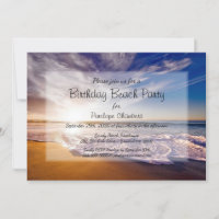 Tropical Sunset Birthday Beach Party