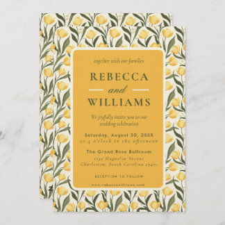 Convites Tropical Tulip Petal Destination Wedding