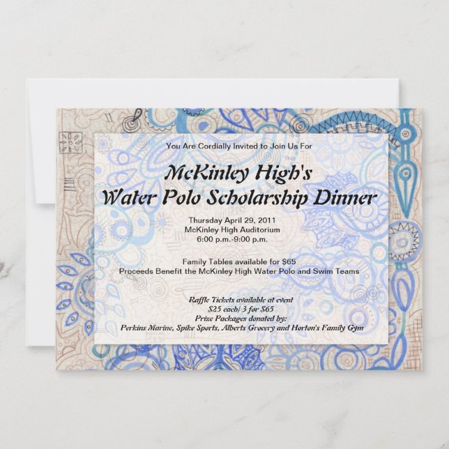 Convites Tropical Vibe Fundraiser Business Luncheon - (Frente)