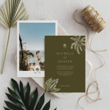 Tropical Watercolor Palm Trees Boho Foto De Casame