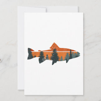 Convites Trout Fly Fishing Nature Outdoor Fisherman