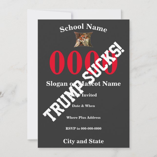 Convites Trump 15º 20º 25º 30º 35º 40º 45º 50º (Frente)