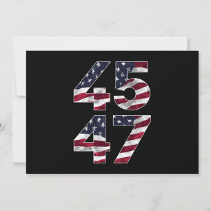 Convites Trump 2024 45 47 Vintage EUA