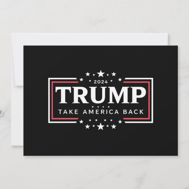 Convites Trump 2024 Devolva a América  (Frente)