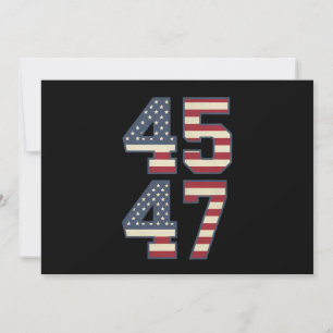 Convites Trump 2024 Presidente 45 47 EUA Vintage