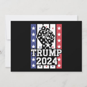 Convites Trump 2024 Punho Fora da Lei Caipira J.D.Vance 202