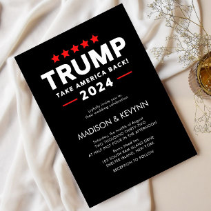 Convites Trump 2024 Retira O Casamento Eleitoral Da América