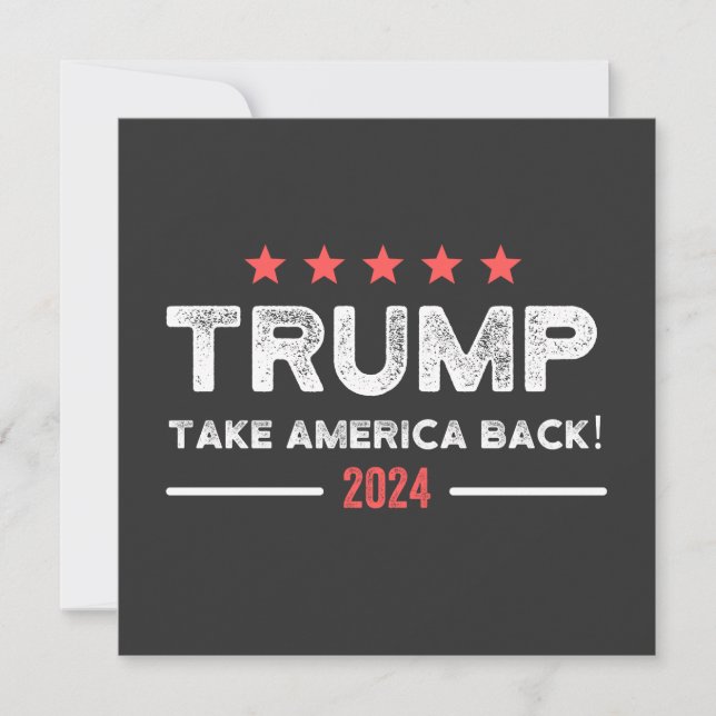 Convites Trump 2024 Retire a América (Frente)