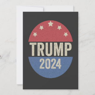 Convites Trump 2024 Vote de Novo Camisa Engraçada Eleição T