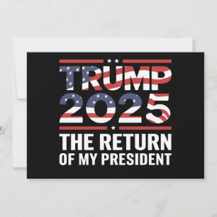 Convites Trump 2025 O Retorno Do Meu Presidente 47º EUA