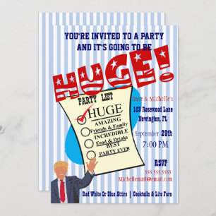 Convites Trump Celebra Seu Festa IMENSO