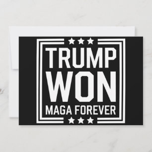Convites Trump ganhou a 47ª eleição presidencial dos EUA Ma