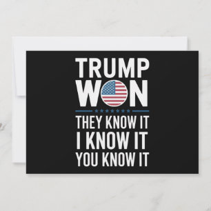 Convites Trump Ganhou Eles Sabem Disso 2024 47º Presidente 