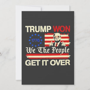 Convites Trump Ganhou Nós Povo Acabemos Com Isso Inaguração