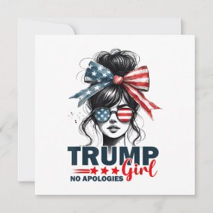 Convites Trump Girl Sem Desculpas, Bun Sunglass Trump