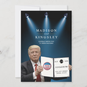 Convites Trump Grande Casamento Patriótico 💍