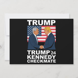 Convites Trump Kennedy Checkmate 2024 Vote Trump Kennedy