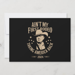 Convites Trump Não É Meu Primeiro Americano Cowboy de Rodei