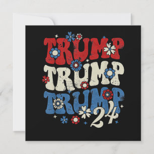 Convites Trump Trump Trump 2024 Retro 