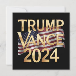 Convites Trump Vance 2024 Conservative Values, Stickers