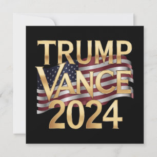Convites Trump Vance 2024 Conservative Values, Stickers