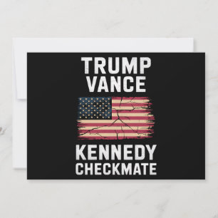 Convites Trump Vance 2024 Trump Vance Kennedy Xeque-Mate