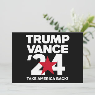 Convites Trump Vance 2024 Voto Trump 2024 Eleição