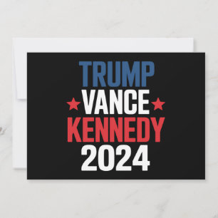 Convites Trump Vance Kennedy Presidente Eleição 2024 