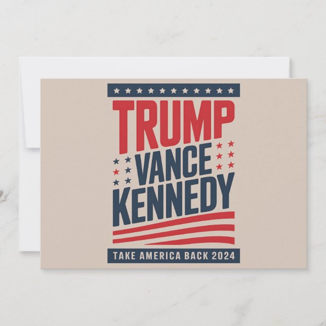 Convites Trump Vance Kennedy Retome A América 2024 (Frente)