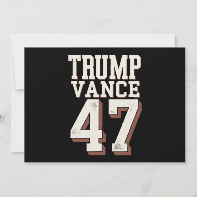 Convites Trump Vance Presidente Vintage Trump Vence (Frente)