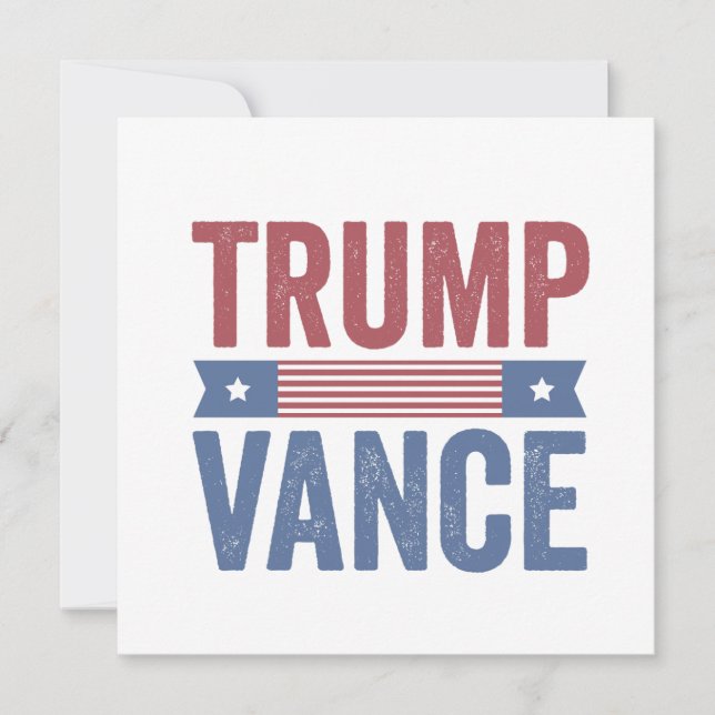 Convites Trump Vance Republican American Election Gift (Frente)