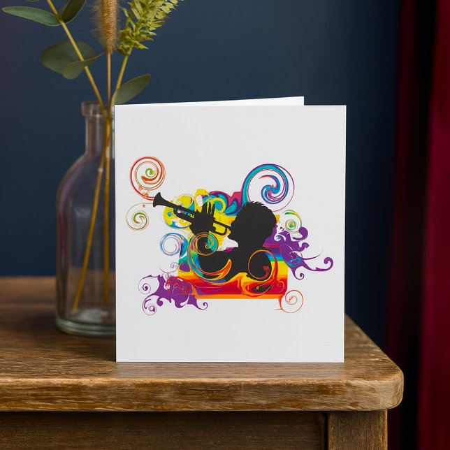 Convites Trumpet Player Art Work (Criador carregado)