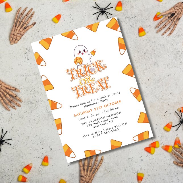 Convites Truque de Milho Doce ou Festa de Dia das Bruxas (Criador carregado)