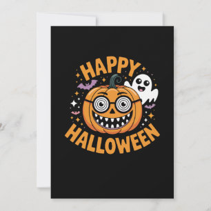 Convites Truque Ou Tratar Abóbora Feliz Halloween