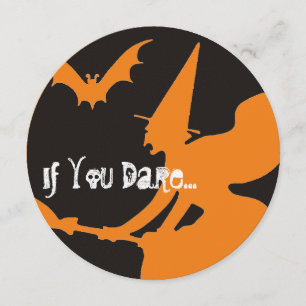 Convites Truques e tratamentos 5,25 x 5,25 Círculo de convi