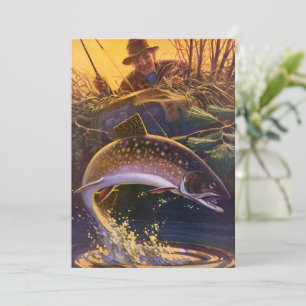 Convites Truta-de-riacho Pescador de Peixes, Pesca Esportiv