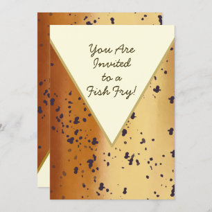 Convites Truta Marrom Diversão Padrão de Peixe Moderno