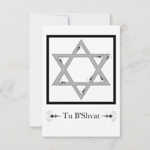 Convites Tu B’Shvat! : estrela da elegância floral David