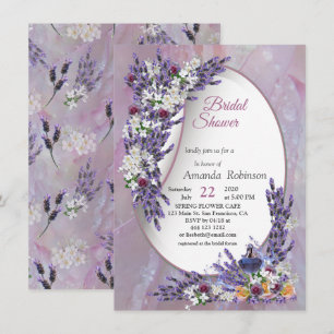 Convites Tuberose & Lavanda em Flor