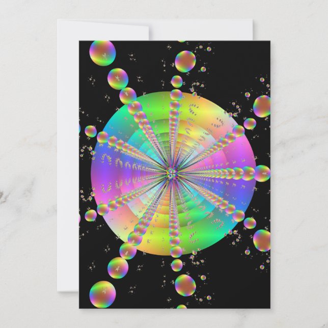 Convites Tubo de bolhas (Frente)