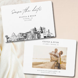 Convites Tucson Wedding Modern Salvar Data