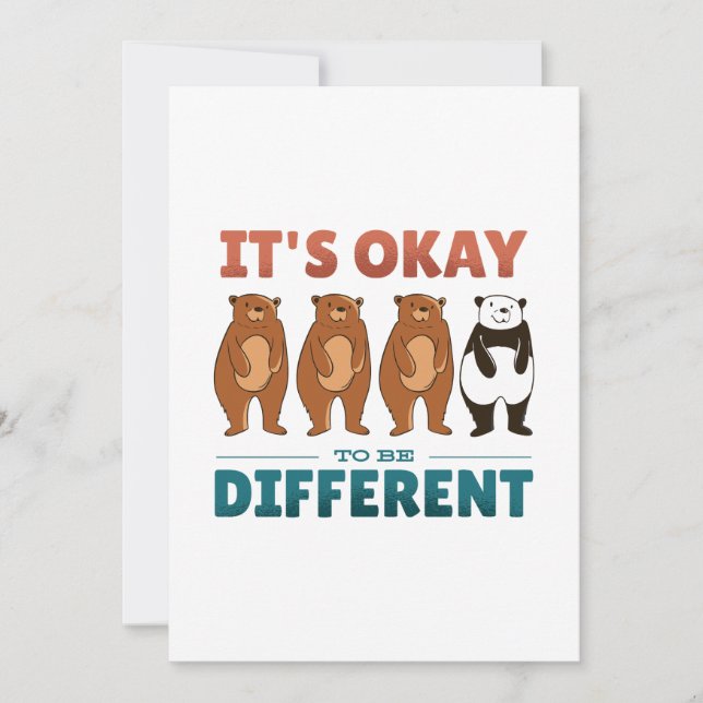 Convites Tudo bem ser diferente (Frente)