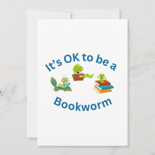 Convites Tudo bem ser um Bookworm