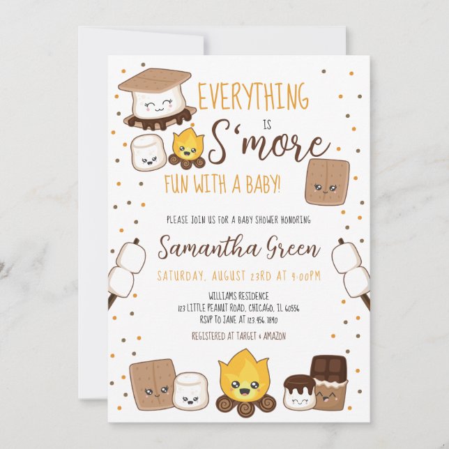 Convites Tudo é O Chá de fraldas Mais Divertido (Frente)