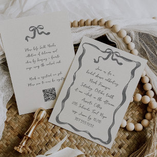 Convites Tudo em um Arco Romântico Chá de panela manuscrito