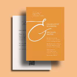 Convites Tudo Em Um Casamento Negrito E Comercial Ampersand