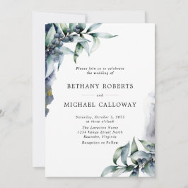 Convites Tudo em um Eucalipto Elegante e Casamento Berry