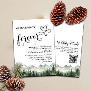 Convites Tudo em Um Nós decidimos por QR Code de Casamento