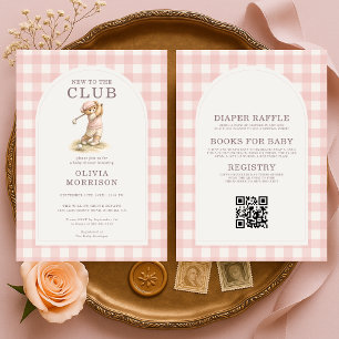 Convites Tudo em Um Novo no Clube de Golfe Urso Rosa Chás d